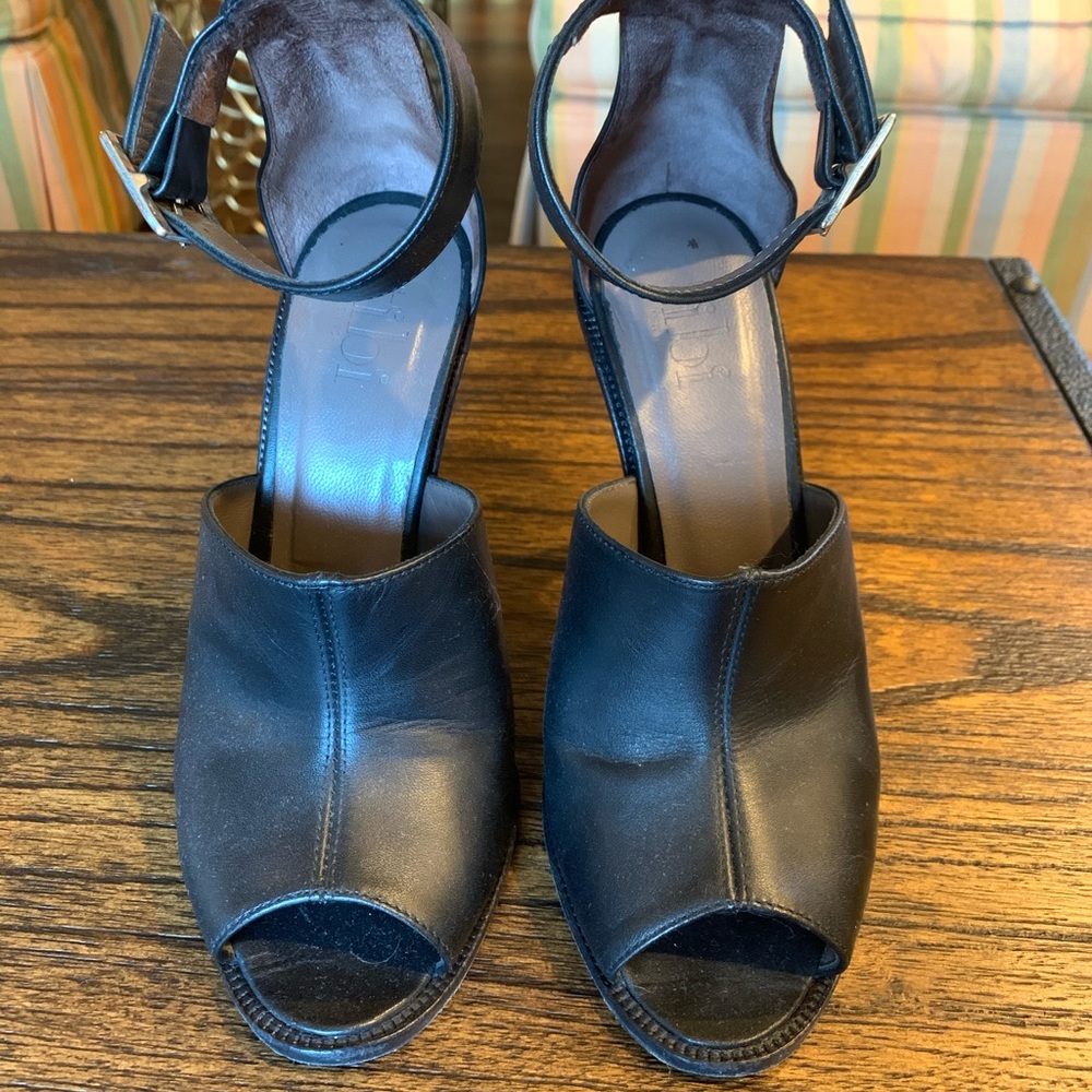 Tibi Peep Toes Mules